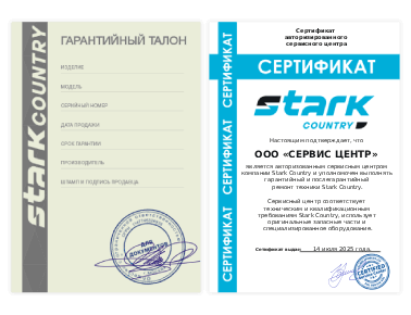 Сертификат Stark Country